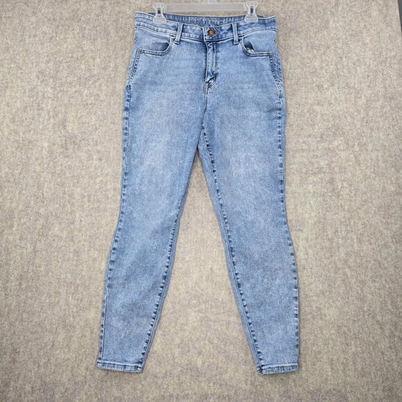 M Jeans By Maurices High-Rise Skinny Jeans Light Wash Size Large Cotton Blend - Picture 1 of 8